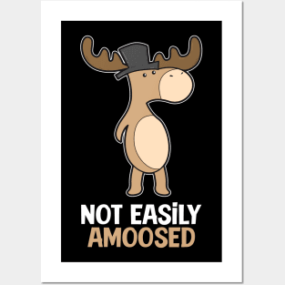 Comic Cartoon Moose Deer Posters and Art